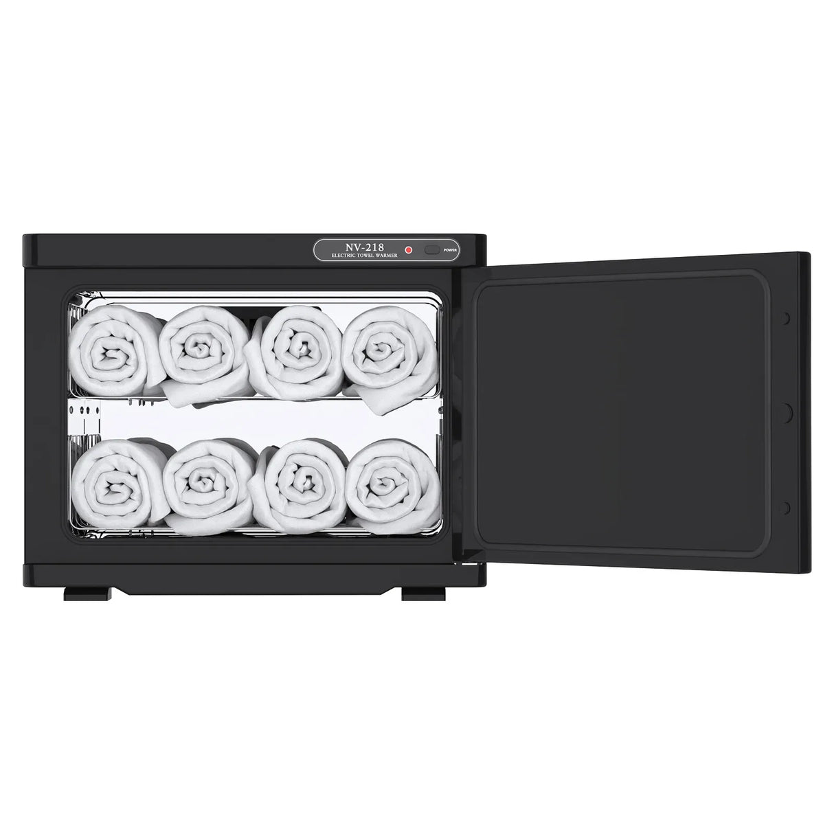 23L Black Hot Towel Warmer UV Sterilizer Disinfection Cabinet for Salon and Spa