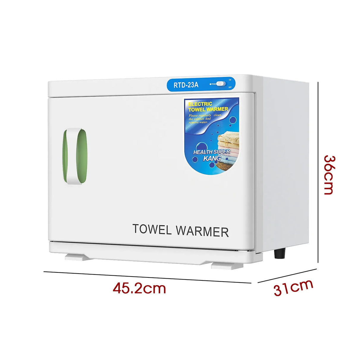 White 16L Black Hot Towel Warmer UV Sterilizer Cabinet for Salon and Home Use