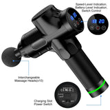 Deep Tissue Massage Gun Black with 10 Interchangeable Heads and 30 Adjustable Speeds - Extra Image