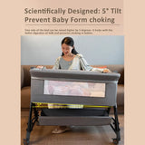 Portable Baby Bassinet Cot Crib Bedside Co Sleeper in Pink, 92x68x80CM - Extra Image