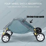 Lightweight Compact Baby Stroller Pram in Black and Grey – Foldable Travel Design - Top-Down View