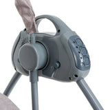 Auto-Swing Electric Baby Crib Cradle in Blue with Bluetooth and Lullabies - Top-Down View