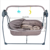 Auto-Swing Electric Baby Crib Cradle in Blue with Bluetooth and Lullabies - Extra Image