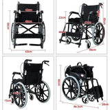Blue Wheelchair Lightweight 20