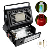 Portable Butane Gas Heater in Black for Camping, Hiking, and Outdoor Use - Red - Extra Image