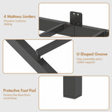 Walnut Single LED Corner Bed Frame in Black with 2 Storage Drawers and Charging Station - Extra Image
