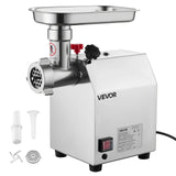 Commercial Electric Meat Grinder, Stainless Steel, 2.04 kg/Min, Sausage Stuffer - Close-Up Angle