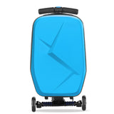 Kids 2-in-1 Foldable Scooter Suitcase Luggage with Wheels, Blue, 37L - Extra Image