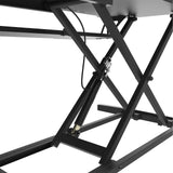 Height Adjustable Black Laptop Riser Desk with Two-Tier Design, 80x40cm - Extra Image