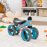 Baby Balance Bike for Toddlers 1-2 Years, Blue, 47x20x37.5cm, 4 Wheels