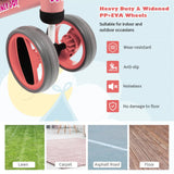 Baby Balance Bike in Pink for Toddlers Aged 1-2 Years with 4 Wheels, 47x20x37.5cm - Extra Image