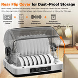 32L Black Countertop Steriliser Cabinet with Hot Air Drying Technology - Rear View