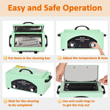 High Temperature Black Nail Tool Sterilizer Dry Heat Disinfection Cabinet 33x19x15cm - Close-Up Angle