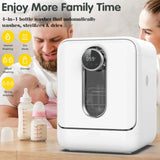3-in-1 Baby Bottle Washer, Sterilizer & Dryer Combo in White - Side View