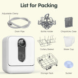 3-in-1 Baby Bottle Washer, Sterilizer & Dryer Combo in White - Top-Down View