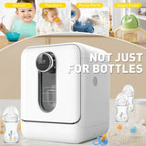 3-in-1 Baby Bottle Washer, Sterilizer & Dryer Combo in White - Close-Up Angle