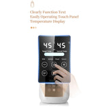 Baby Bottle Warmer Black with LCD Display, Timer, and Adjustable Temperature Control - Front View