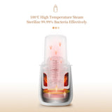 Baby Bottle Warmer Black with LCD Display, Timer, and Adjustable Temperature Control - Top-Down View