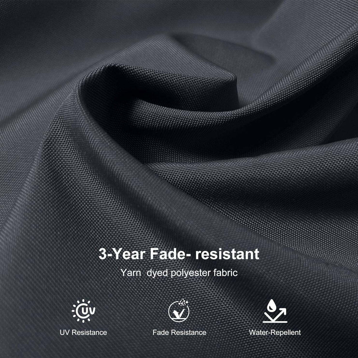 Grey 3m x 4m Cantilever Outdoor Umbrella with 360-Degree Rotation
