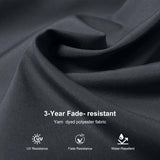 Grey 3m x 4m Cantilever Outdoor Umbrella with 360-Degree Rotation