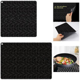 Anti-Slip Silicone Induction Cooktop Mat 25x35cm - 45-Degree Angle