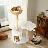 Large Black Real Branch Cat Tree Tower with Plush Condo and Scratching Posts - Extra Image