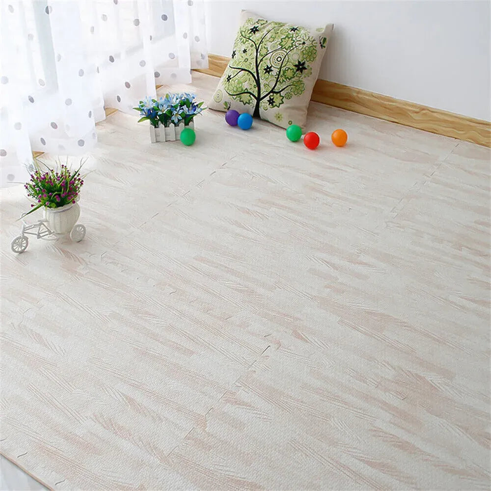 Brown Interlocking Heavy Duty EVA Foam Gym Flooring Mats - 60x60cm - 24 Tiles