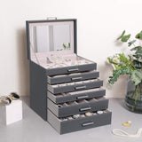 Jewellery Box 6 Layer 5 Drawer - Front View