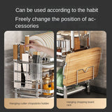 Compact Rust-Proof Dish Drying Rack Set - Side View