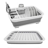 Foldable Kitchen Dish Rack Storage Tray - Side View