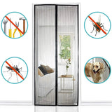 Magnetic Mosquito Net Door Curtain 90x210cm - Rear View