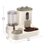 2-in-1 Automatic Cat Food & Water Dispenser