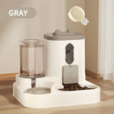 2-in-1 Automatic Cat Food & Water Dispenser - Front View