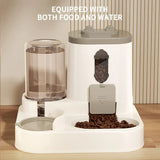 2-in-1 Automatic Cat Food & Water Dispenser - Top-Down View