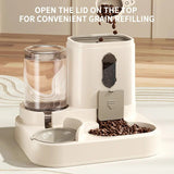 2-in-1 Automatic Cat Food & Water Dispenser - 45-Degree Angle
