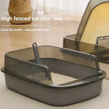 High Side Cat Litter Box with Scoop - Top-Down View