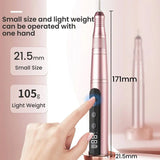 35000RPM Cordless Nail Drill Kit LED Pink - Top-Down View