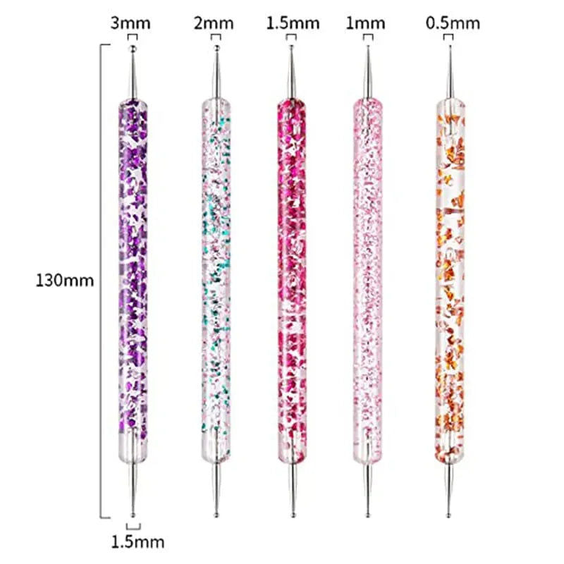 31Pcs Nail Art Brushes and Dotting Tools, image 2
