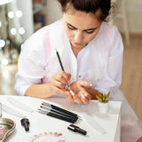 31Pcs Nail Art Brushes and Dotting Tools - Top-Down View