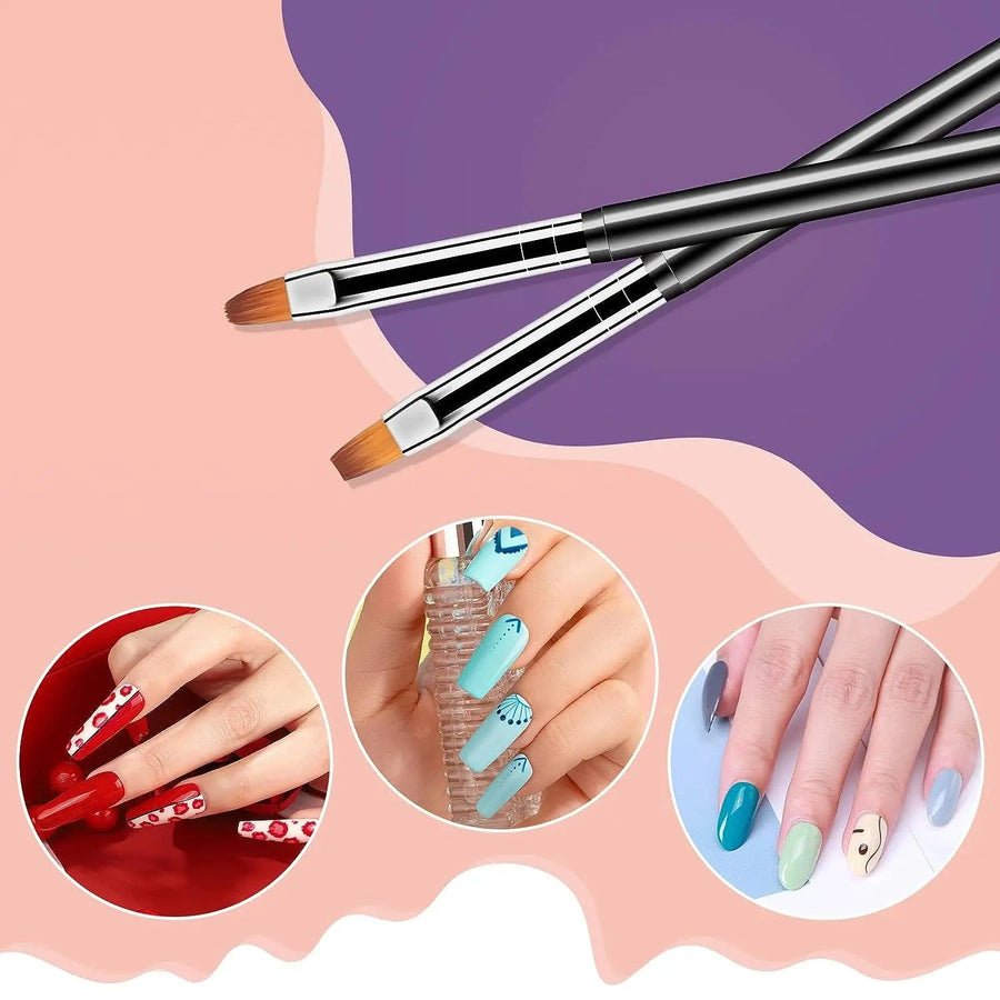 31Pcs Nail Art Brushes and Dotting Tools, image 6