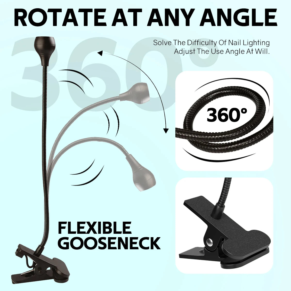 Portable UV LED Nail Lamp for Gel Polish