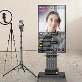 Heavy Duty Mobile TV Stand with Wheels - Front View