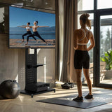 Heavy Duty Mobile TV Stand with Wheels