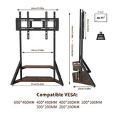 Adjustable Floor TV Stand for 40-75