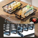 2-Tier Metal Fruit Vegetable Storage Basket - 45-Degree Angle