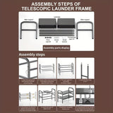 Expandable Under Sink Organizer Set 8 Panel - Close-Up Angle