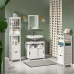 Vanity Unit Bathroom Furniture, White, image 4