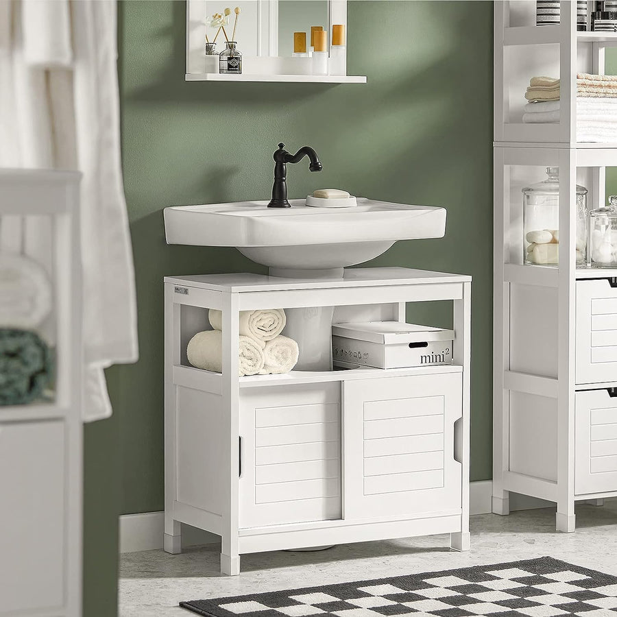 Vanity Unit Bathroom Furniture, White, image 5