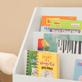 Children's 3-Tier Storage Shelf with 2 Open Compartments - Rear View