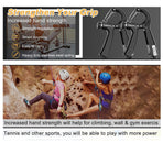 2 Pack Adjustable Hand Grip Strengthener for Hand Grip Strength and Wrist Rehabilitation (Resistance 5-60 kg)
